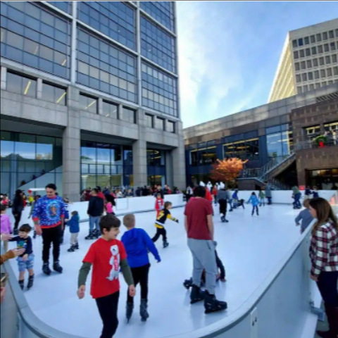 Gran pista de hielo interior simulada autolubricante tabla de patinaje de hielo simulada empalmable tabla de hielo simulada pista de hielo doméstica pequeña image 1