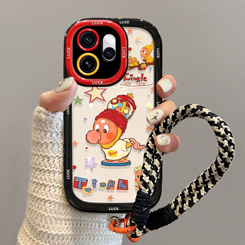 Suitable for Oppo Reno15 Pro Phone Case, Cartoon Cute Oppo Reno14 New Candy Bubble Star Design