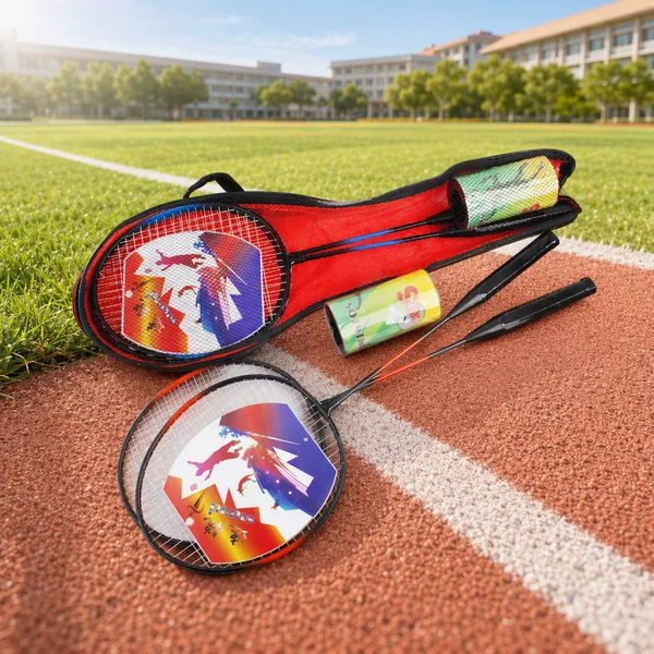 Training Racket Student Badminton Racket Set Gift Gift Set Cross-Border Sports and Entertainment Portable Badminton Racket Set