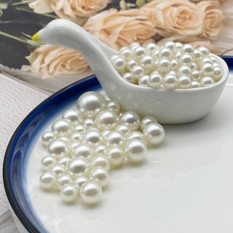 1.5-20m non-porous imitation pearl round beads non-porous bubble beads abs nail beads acrylic brush storage box Pearl