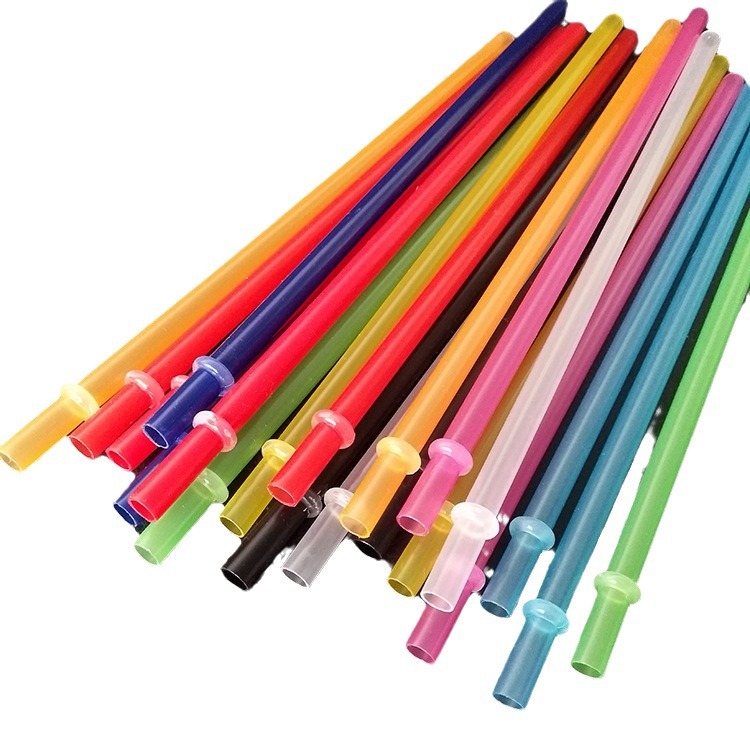 Nueva paja dura de color puro con anillo reutilizable paja alargada en stock venta directa de fábrica al por mayor