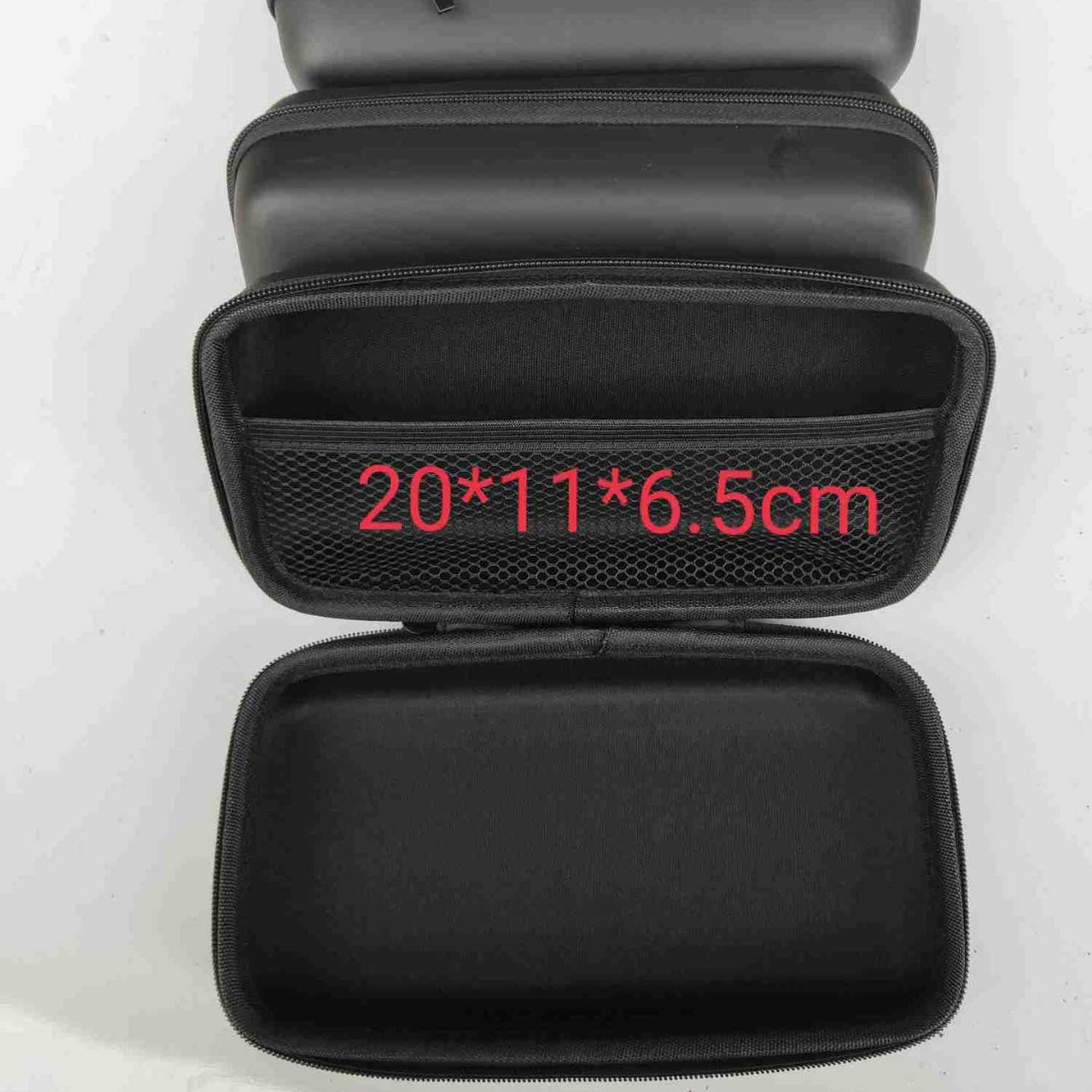 现货批发 黑色耳机包装收纳盒便携式数据线耳机收纳包