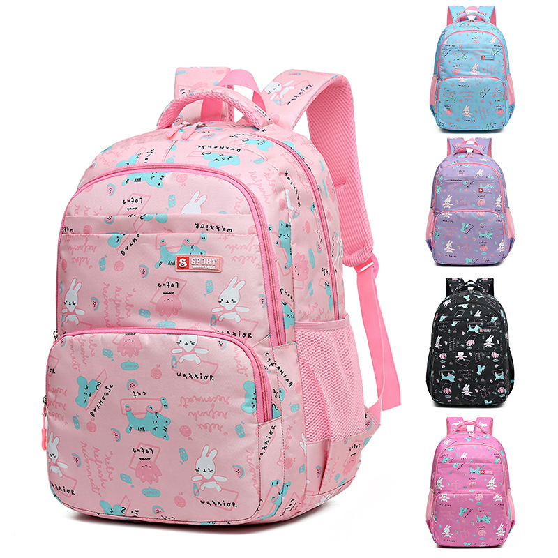 Fábrica al por mayor nueva escuela primaria estudiante mochila niños niña grado 1-6 dulce lindo ligero casual mochila