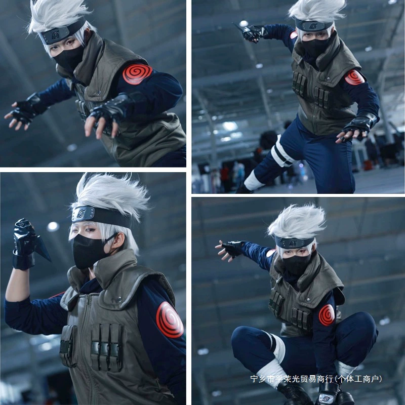 Косплей Naruto — костюм Какаши, Наруто, Гаара, Учиха Саске, Обито, Джирайя (Shippuden)