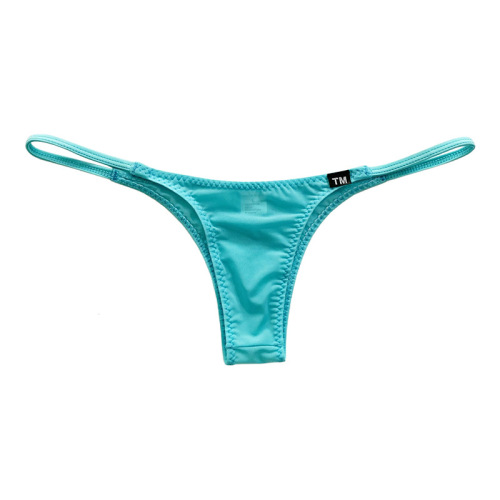 Ultra-low-rise men's bikini ice silk ultra-thin triangle briefs, flat-fitting men's underwear 3011