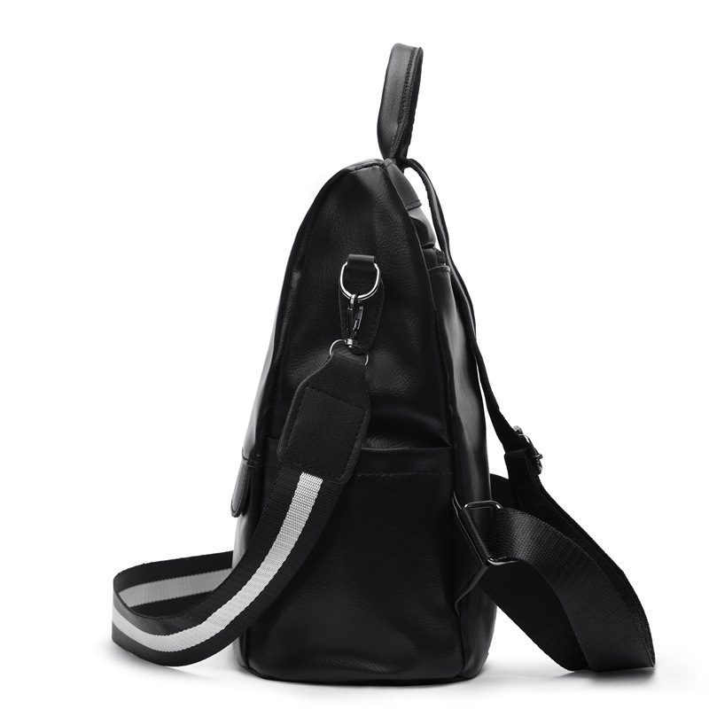 Venta al por mayor transfronteriza 2023 nueva mochila casual de cuero suave para mujer mochila antirrobo de viaje de gran capacidad simple de moda