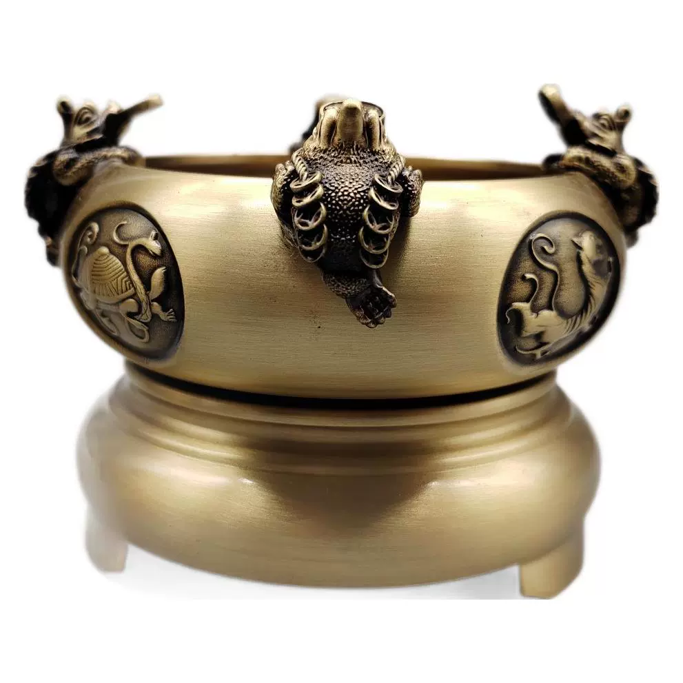 Antique copper creative ashtray