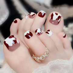 New trendy fresh and cute nail art wearable nails with cute patterns nail stickers for feet nail toe nail nail art J8
