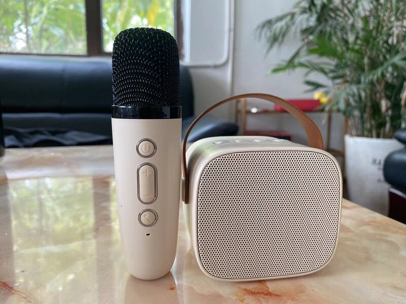 【特別保護】Amazon越境Bluetoothスピーカー カラオケスピーカー ワイヤレスマイク一体型 歌唱用|undefined
