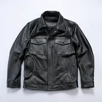 Leather jacket, genuine leather