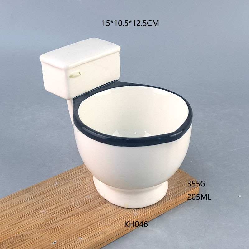 Tazas creativas para inodoro cuidadosamente seleccionadas, tazas de cerámica 3D con forma de heces, tazas de café con forma de inodoro.