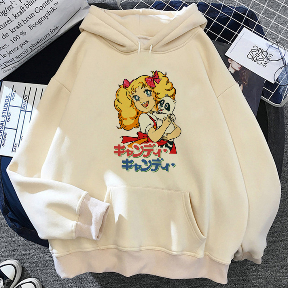 Candy Candy Anime hoodies women aesthetic setwear Hooded