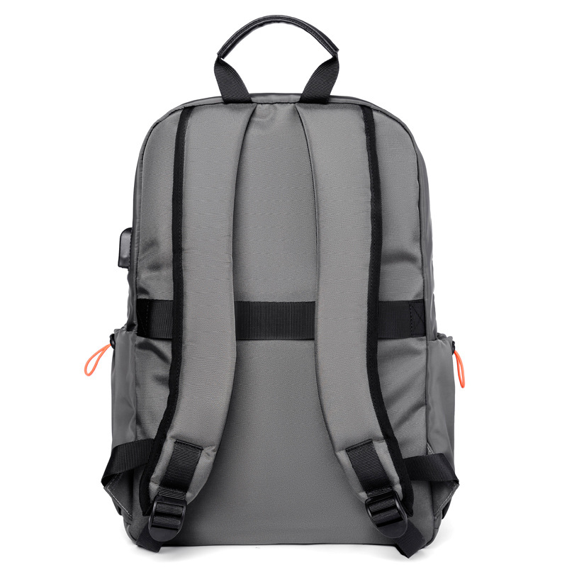 Mochila de tela Oxford mochila de 14 pulgadas Bolsa de ordenador multi-compartimento interfaz de carga USB mochila casual de los hombres