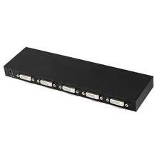 DVI一分四分配器 DVI Splitter 1*4 DVI一进四出画面分屏器 1080P