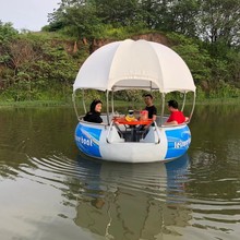 水上烧烤船价格休闲圆形电动游乐船餐饮船戴维德游艇快艇摩托艇