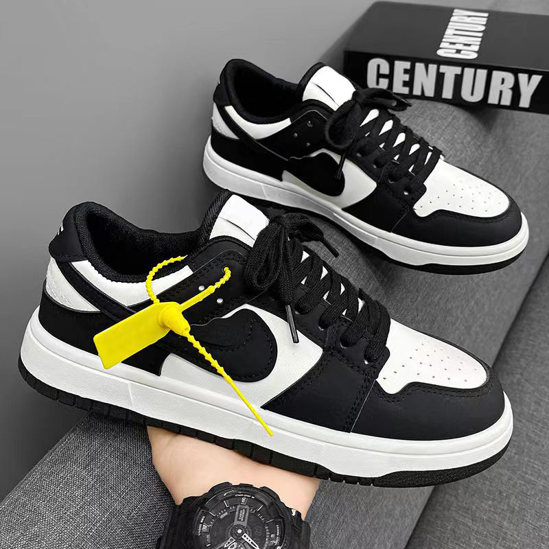 2025 nuevo estilo de pareja de corte bajo estudiante ligero zapatillas AJ a juego de color moda zapatos blancos de mujer hombre salvaje