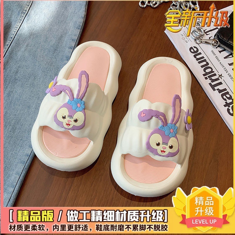 女性の夏のアウトドアウェア用のリボンプリンセスサンダル、屋内および家庭用の厚底スリッパ、新しいスタイルの柔らかい底|undefined