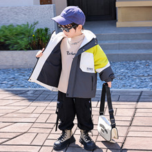 8939男童羽绒服2025冬季新款中小童拼色羽绒服宝宝加厚衣服90绒潮