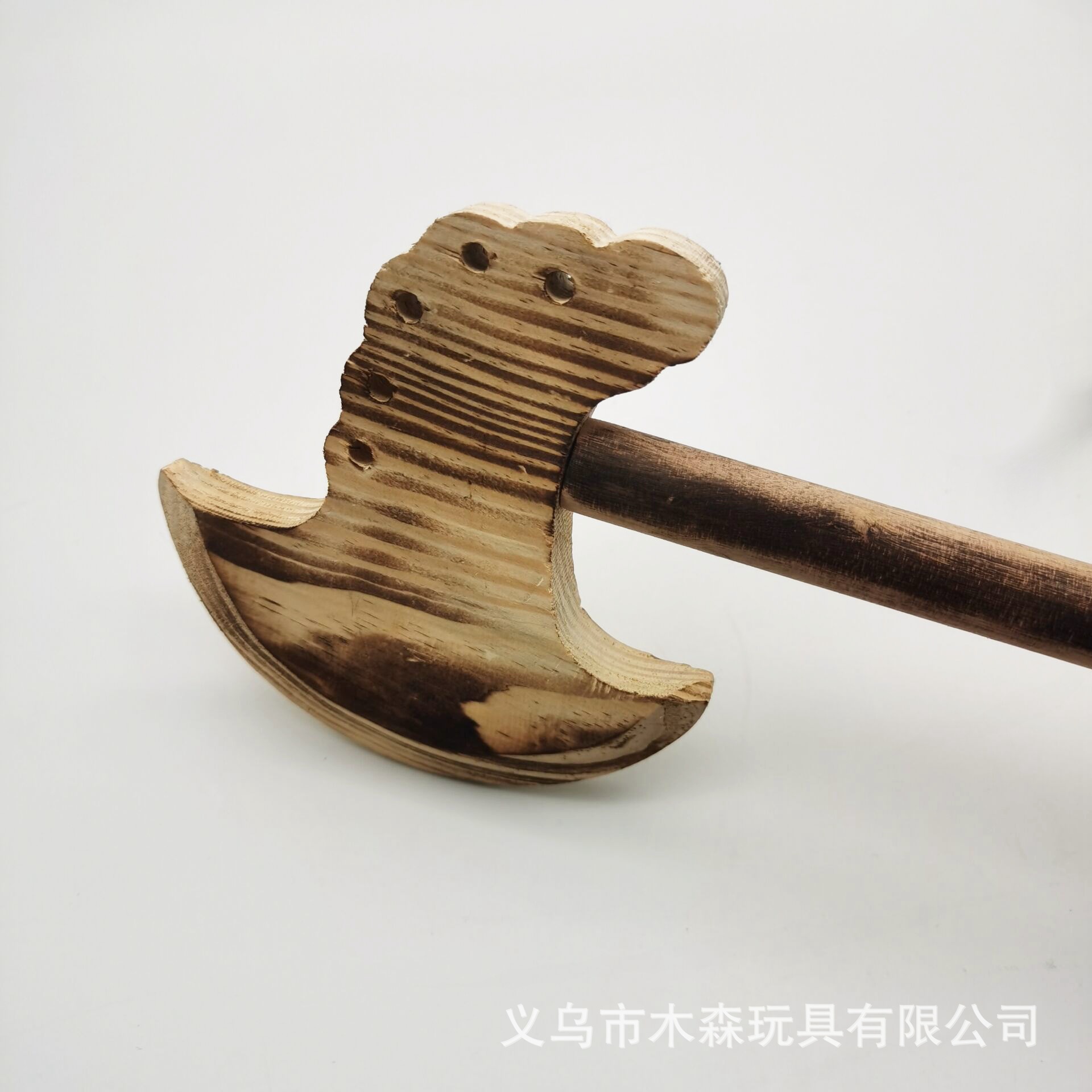 木质碳化小神斧木斧头开山斧五孔斧头刀剑玩具景区热销工艺品批发-阿里巴巴