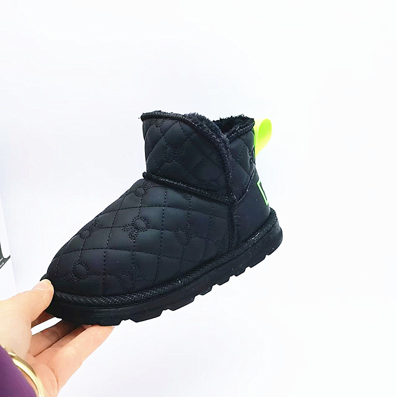34-39 Botas de nieve para niños botas de invierno para niños botas de algodón gruesas botas calentadoras