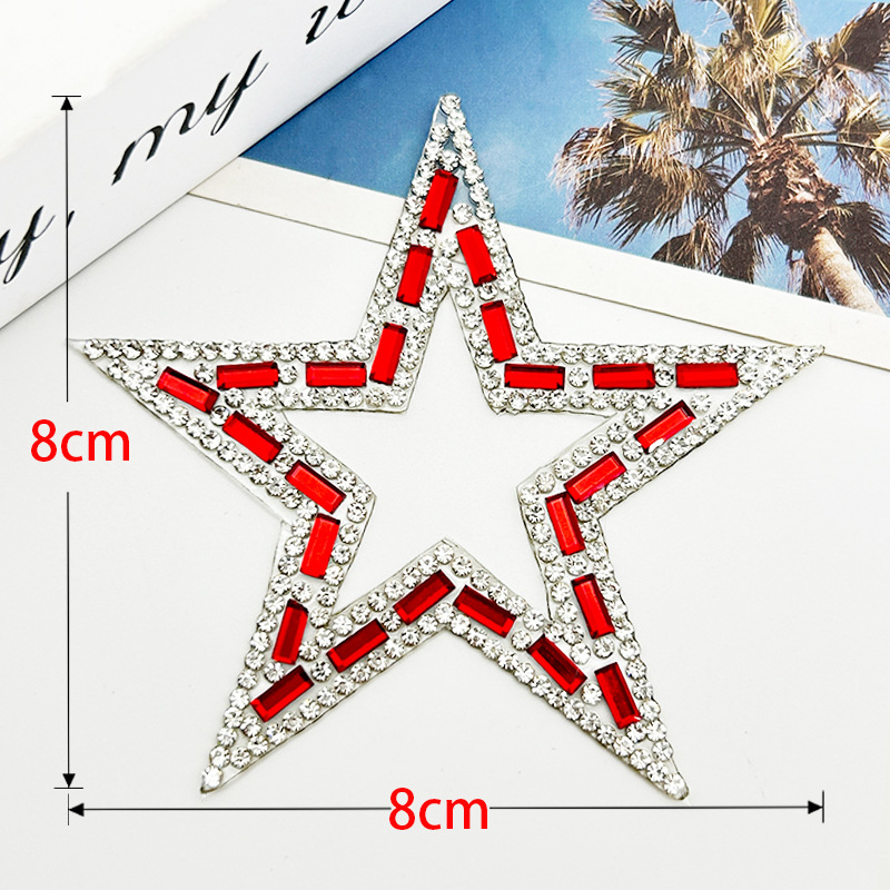 Nuevo diamante de pentacos accesorios de joyería tela de perforación hueca patrón adhesivo sombrero de diamante adesivo decoración diy