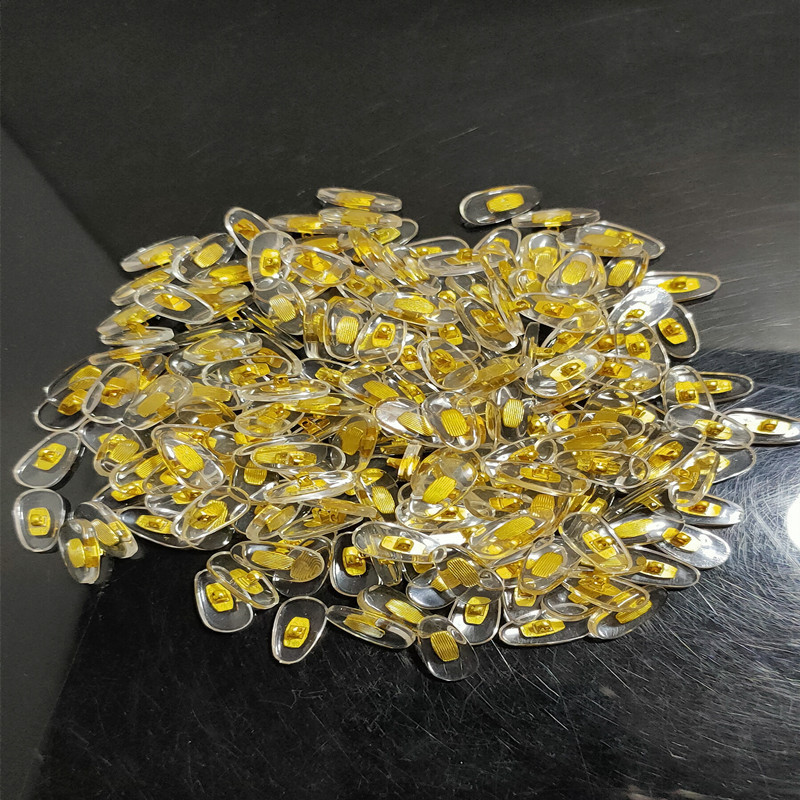 眼鏡鼻托卸売りpvcアルミ芯托葉普通眼鏡托葉鼻托上ねじ眼鏡部品鼻托|undefined