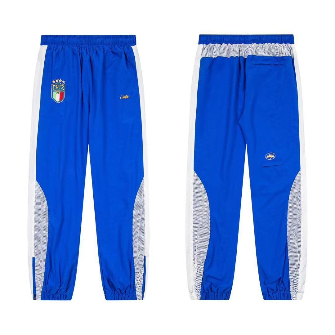 Catz Sweatpants Mesh Panel Blue