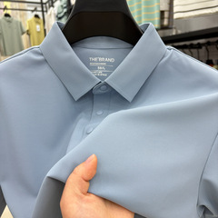 7a抗菌錦アンモニア無痕poloシャツ男夏カジュアル襟半袖薄いタイプ速乾ビジネス男性tシャツ