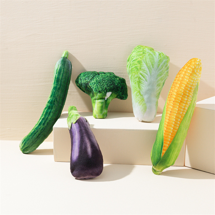 Simulated vegetable cat toy contains catmint corn cabbage cat self-Hi bite cross-border new pet supplies