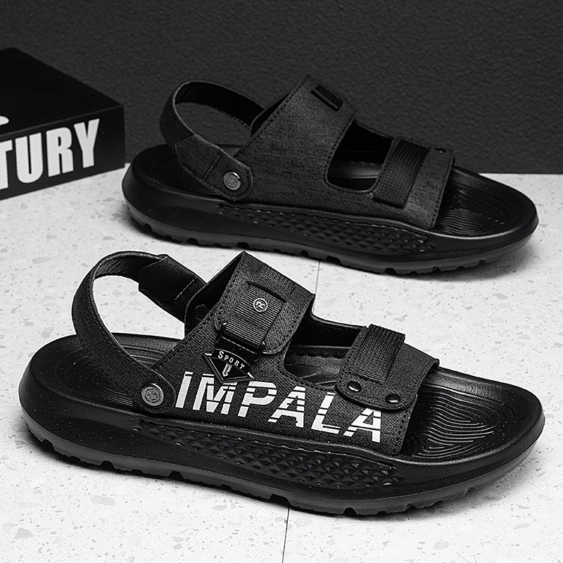 Zapatillas de hombre de verano nuevo antideslizante anti-desgaste de ropa exterior suave marca de moda deportiva casual sandalias de tamaño grande para hombres 46