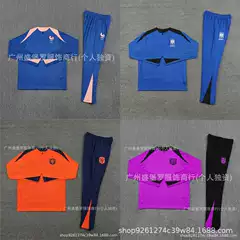 National Team Football Uniforms Half-Zip Luxury Jersey Collection Spain Portugal Brazil Italy Training Clothes Wholesale