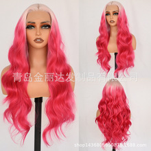 亚马逊热销大波浪bw卷发前蕾丝假发头套synthetic hair wig跨境专