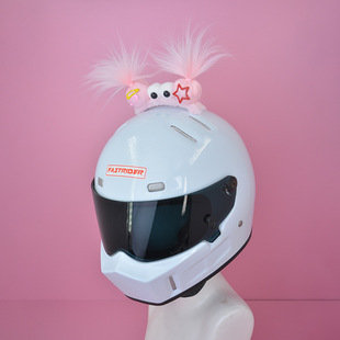 Helmet decoration sanfuwa hair accessories helmet decoration battery car helmet double ponytail cat ear accessories hair accessories change