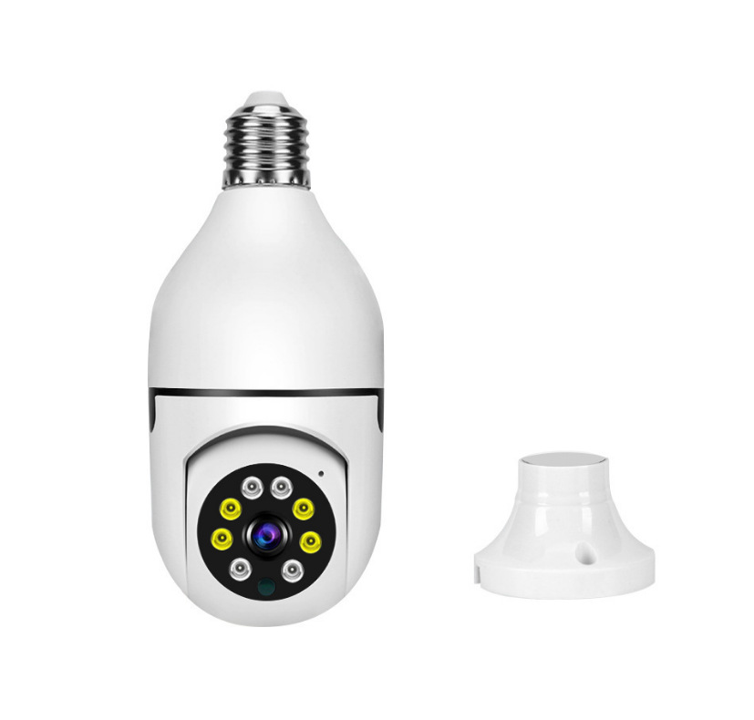 Fábrica de stock E27 lámpara de cámara de lámpara inalámbrica monitoreo WiFi teléfono móvil remoto 360 visión nocturna panorámica HD