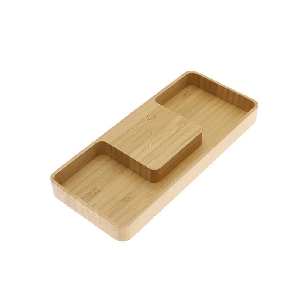 Oficina de bambú simple cargador inalámbrico de madera rectangular cargador inalámbrico de teléfono móvil Apple Huawei