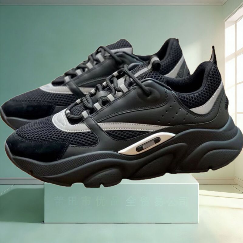 New European Style D Brand B22 Sports Casual Thick-Soled Fashion Retro Breathable Height-Increasing Dad Shoes for Men and Women Cross-Border