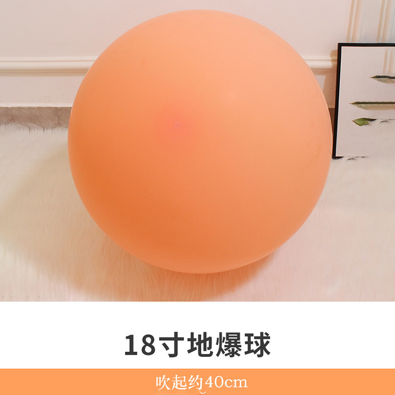 Decoración de cumpleaños engrosada arco de globo macaron de 18 pulgadas diseño de escena de látex de globo a prueba de explosiones grande