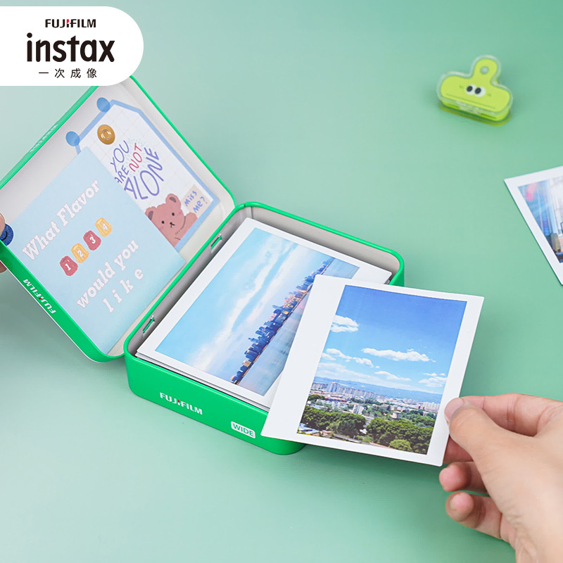210 Instax Wide Format 5-Pack Photo Paper Instant Film Camera 200 Large White Border W 300inch Large White