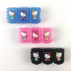 サンリオKitty薬箱ミニアニメ携帯7日間分割コンビネーションストラップかわいい収納アクセサリーキャンディーPP