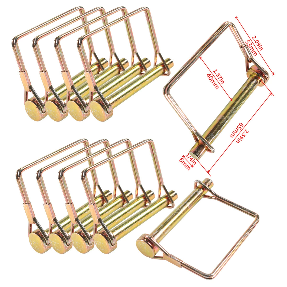 D-образный стопорный штифт, квадратный штифт, тяговый штифт с веревкой, предотвращающей потерю, D-образный штифт, позиционирующий штифт, штифт прицепа, квадратный стопорный штифт
