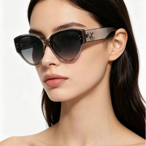 New Cat-Eye Sunglasses for Women, Tr High-End American Style, Trendy Nylon Polarized Sunglasses, European and American Style, Hot Girl Style