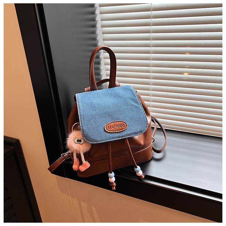 Stylish Pleated Women's Mini Backpack Japanese Korean Style Bag_voghion.com