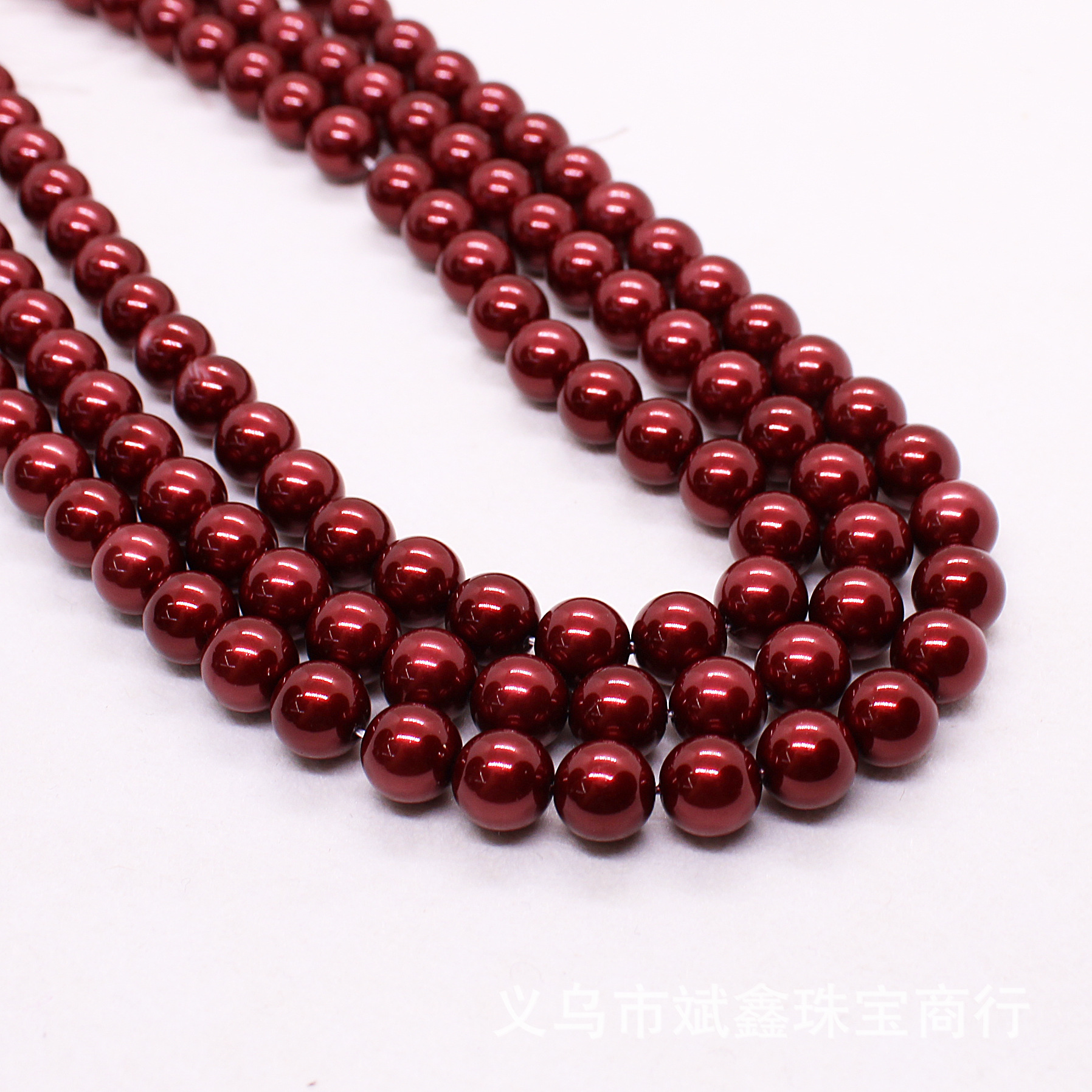 斌鑫ジュエリー7a高品質施家瑠璃真珠散珠直孔貝殻真珠diyアクセサリー部品バッチ