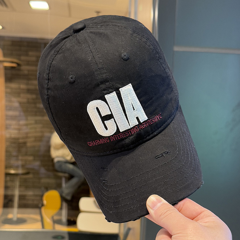 letras coreanas bordadas sombrero de béisbol para mujeres 2025 pollo nuevo estilo de moda versátil sombrero de boca de pato muestra cara pequeño sombrero solar