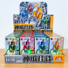 新しいプラスチックミニ神の爪キーホルダーシミュレーション人形マシン爪カラフルなキーホルダーペンダント子供のおもちゃ卸売