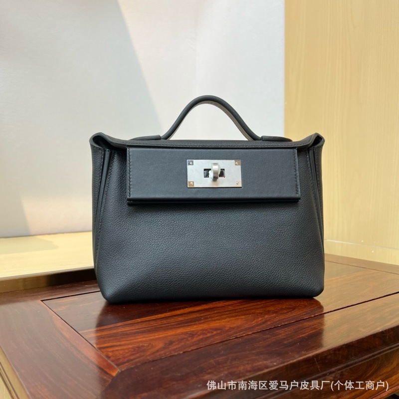 头层Swift皮蜡线手缝2424mini单肩手提斜挎包饺子包高品质轻奢包|undefined