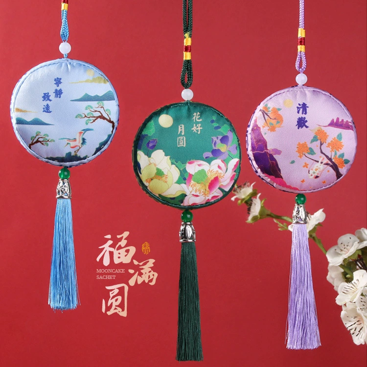 Середины осени фестиваль Саше оптом Jifu саше шкаф Национальный стиль благословение древний стиль автомобиля кулон шнурок кисточкой Саше