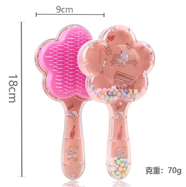 Pein de dibujos animados transfronterizos personalizados cuadrados portátiles impresión transparente arco iris masaje fluido bolsa de aire estudiante