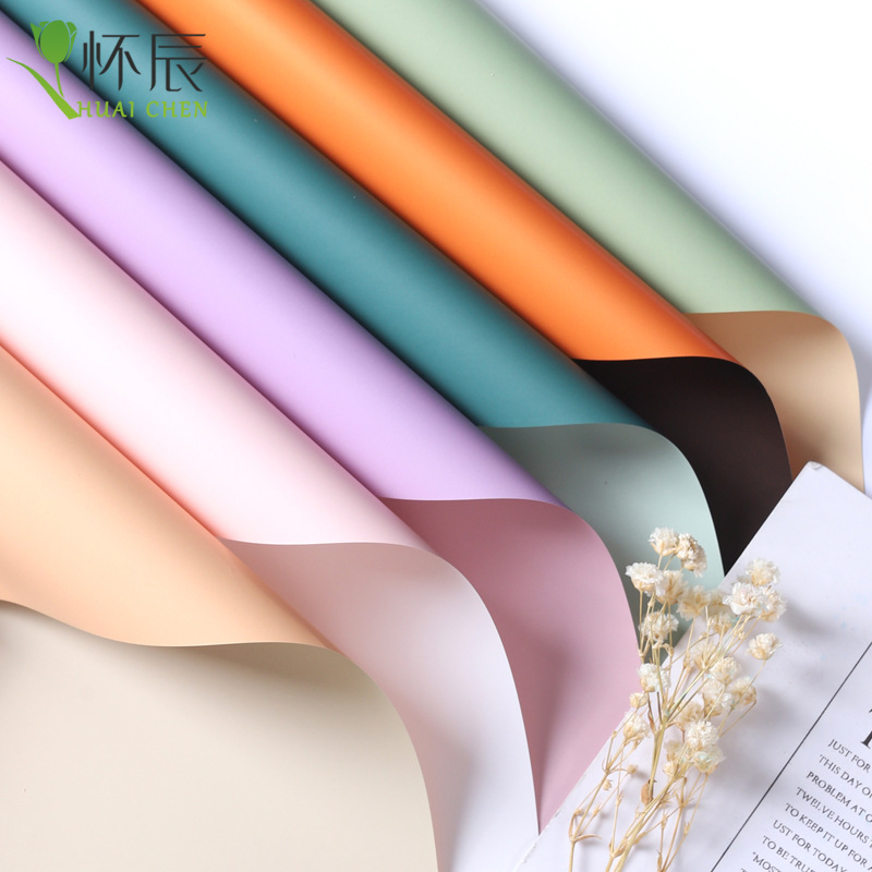 防水双色欧雅纸花束包装纸包花纸diy花束材料礼物礼品鲜花包装纸