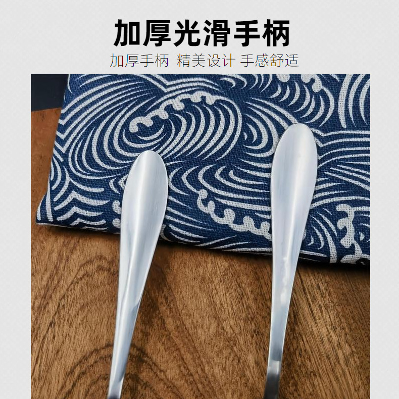 ステンレス製品の光柄のスプーンのフォークの家庭用ホテルの洋食のハイエンドの厚い尖った柄のスプーンの掲陽メーカーの卸売り|undefined